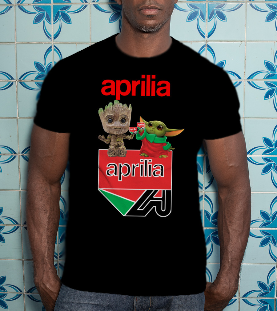 Aprilia Dh 21 Groot Baby Yoda Collaboration T-Shirt