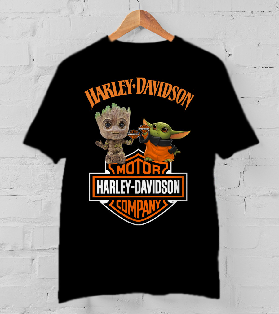 Harley Davidson Motor Company Groot Yoda Duo T-Shirt
