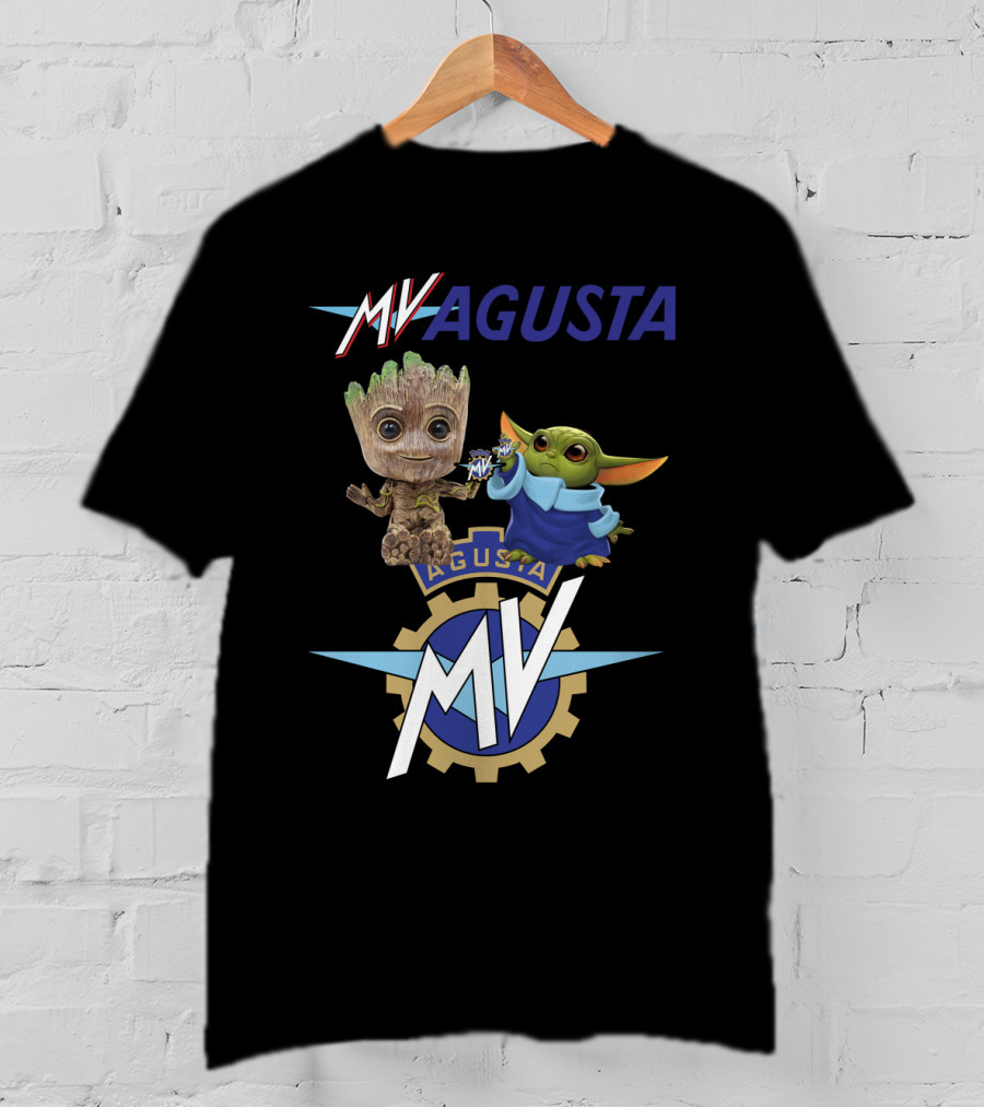 Mv Agusta Groot Yoda Characters T-Shirt