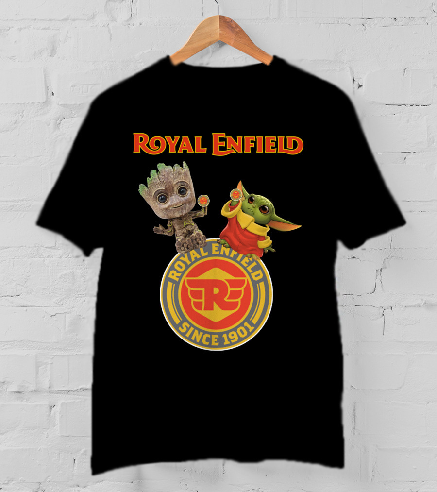 Royal Enfield Since 1901 Groot Yoda T-Shirt