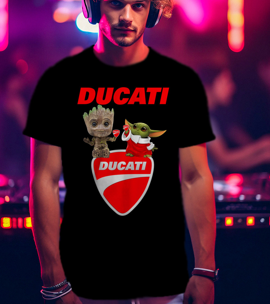 Ducati Groot Yoda Guardians Star Wars Collaboration T-Shirt