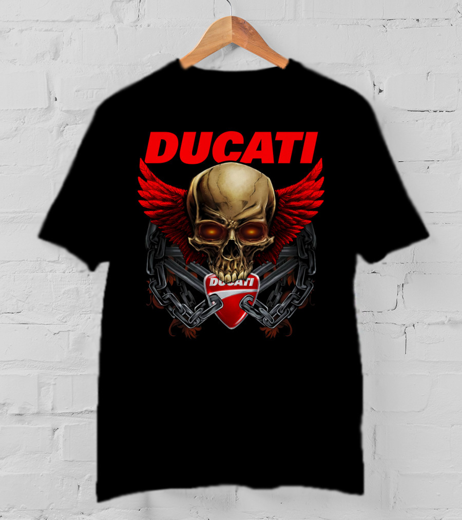 Ducati Skull Wings Chain T-Shirt