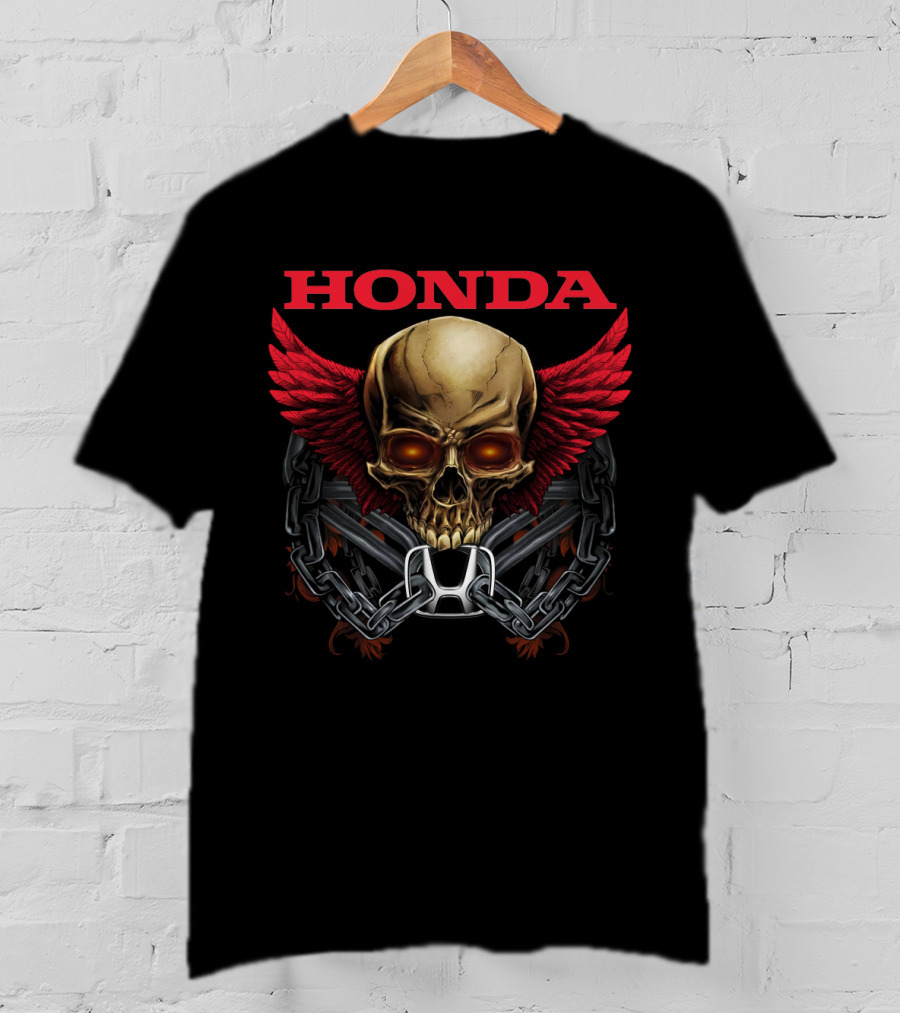 Honda Skull Wings Chain T-Shirt