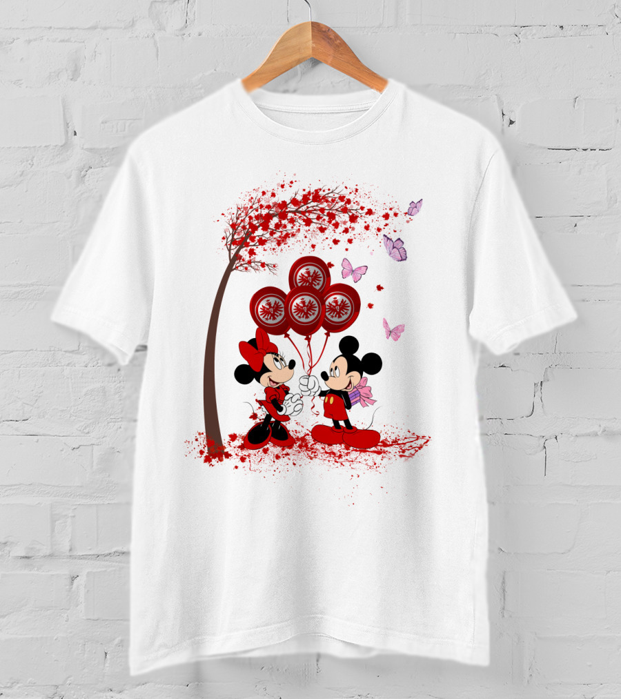 DH 29 Bundesliga Eintracht Frankfurt Disney Mouse Characters Balloons Fantasy T-Shirt