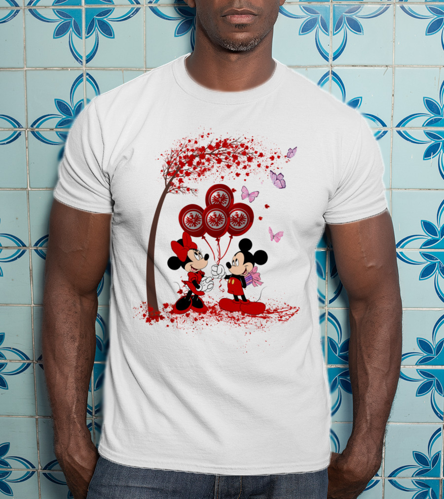 DH 29 Bundesliga Eintracht Frankfurt Disney Mouse Characters Balloons Fantasy T-Shirt