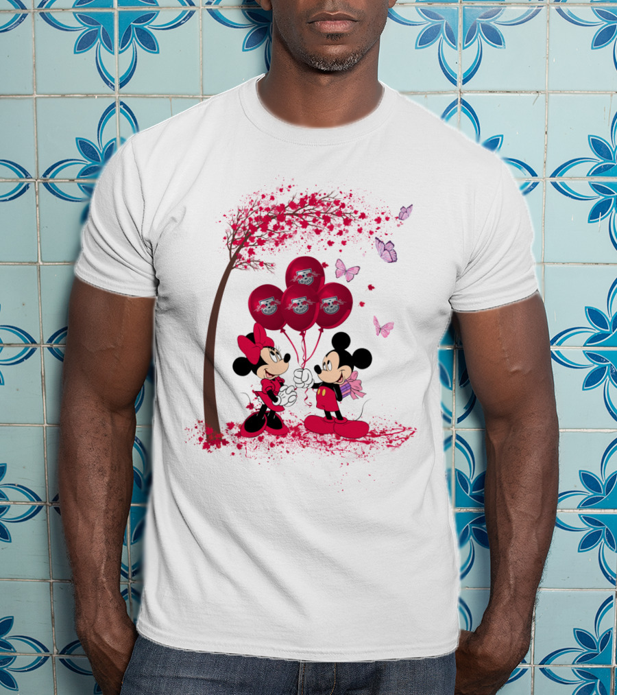 DH 29 Bundesliga RB Leipzig Minnie And Mickey Balloons T-Shirt