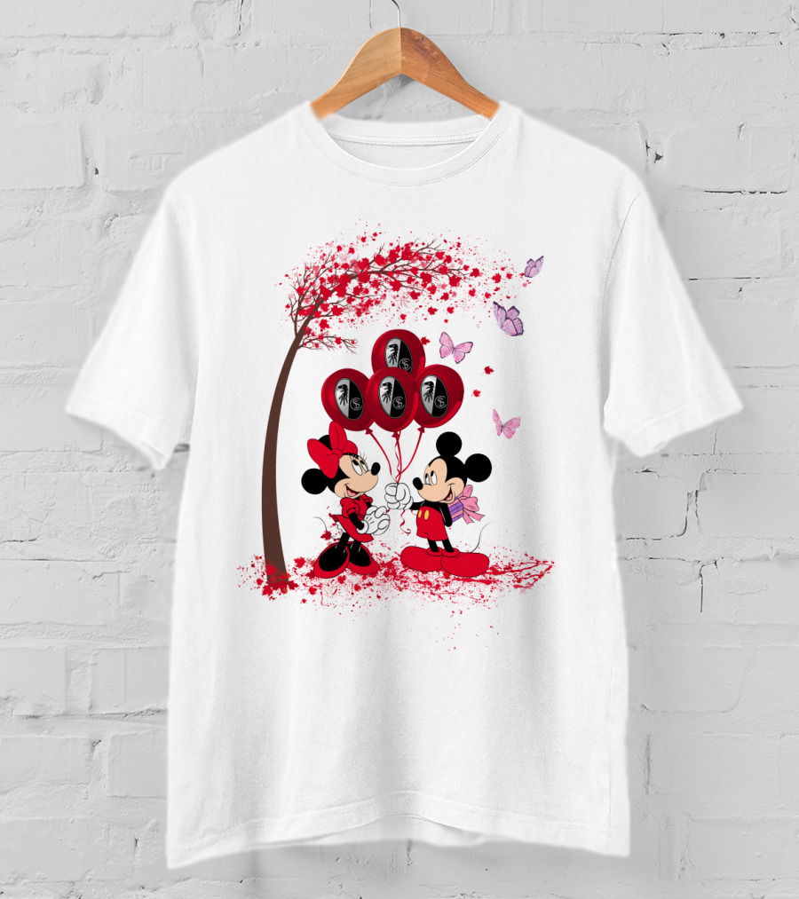 Mickey Minnie Balloons SC Freiburg Bundesliga DH 29 T-Shirt