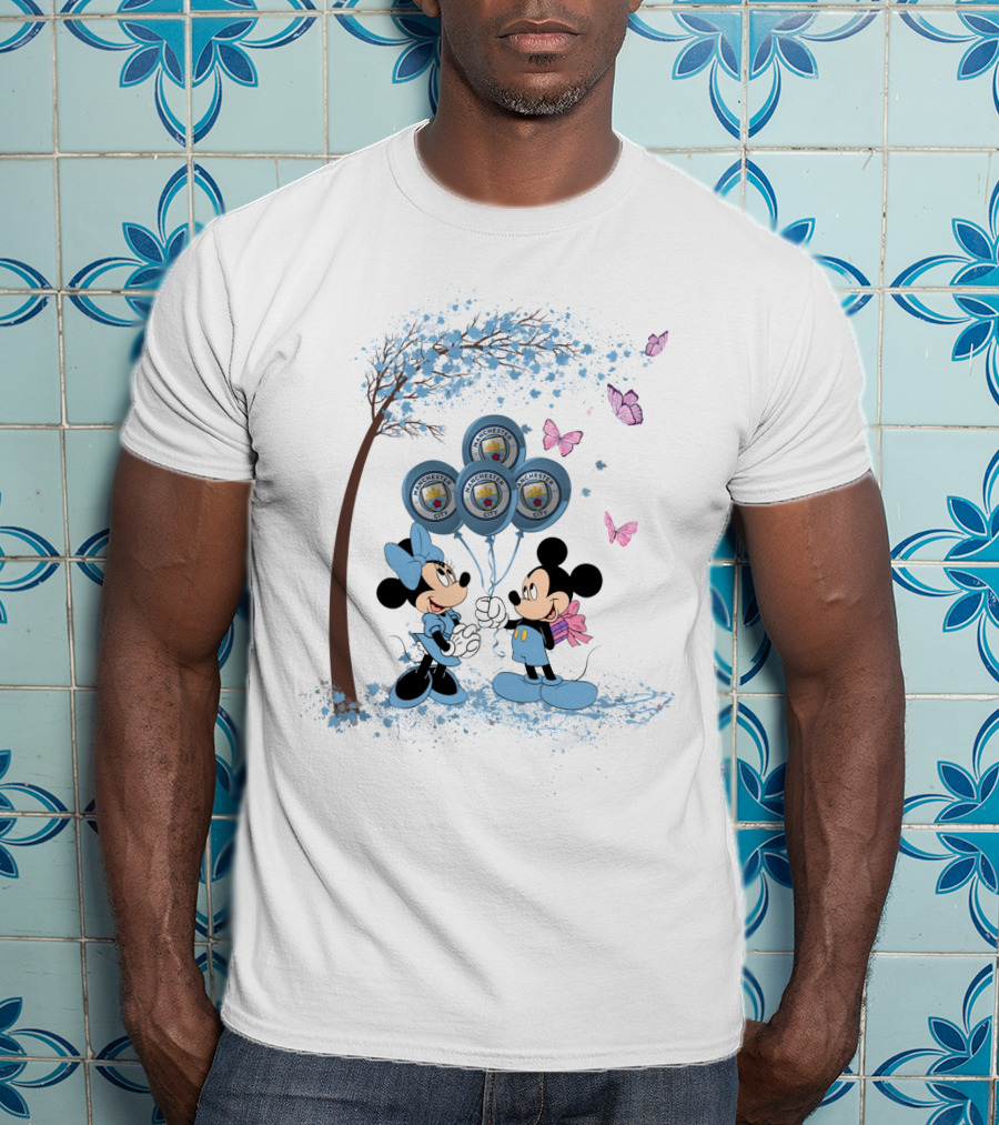 DH 29 Premier League Manchester City Disney Balloons T-Shirt