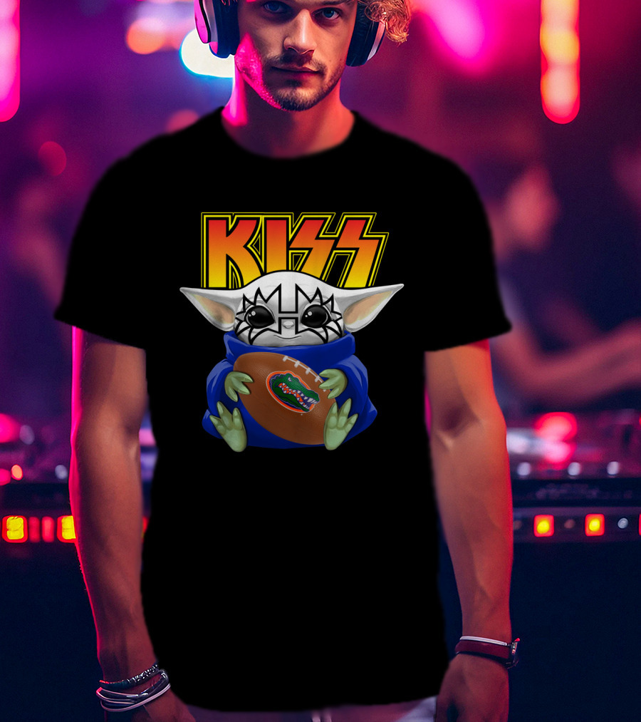 KISS Tommy Thayer Baby Yoda Florida Gators Football Fan T-Shirt