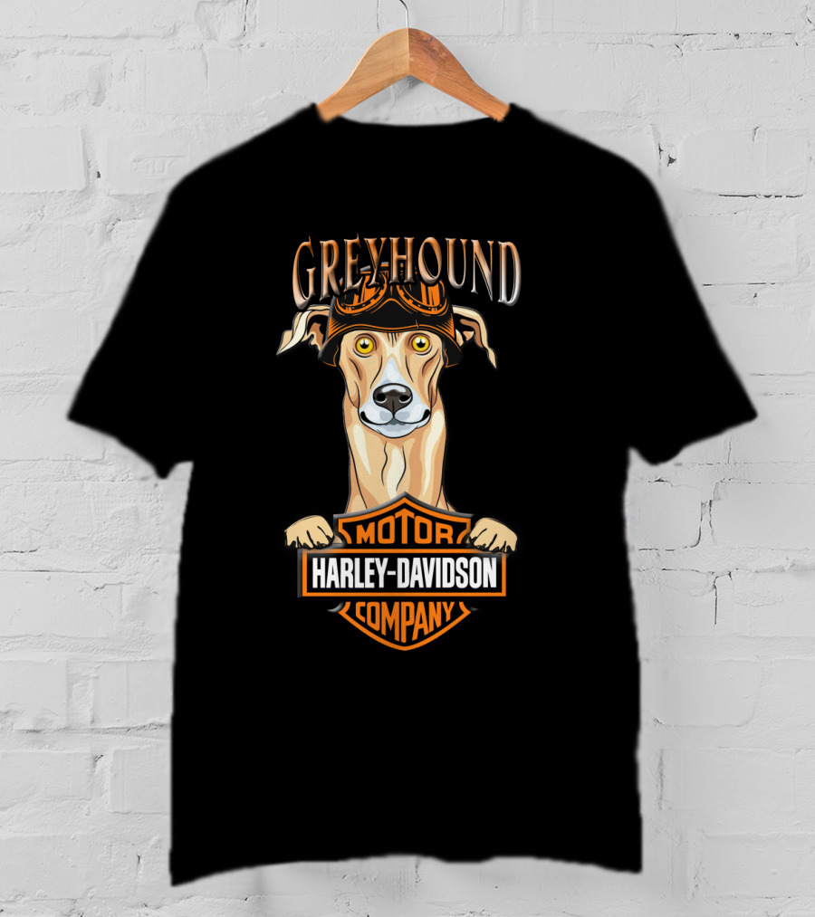 Greyhound Harley Davidson Motor Company T-Shirt