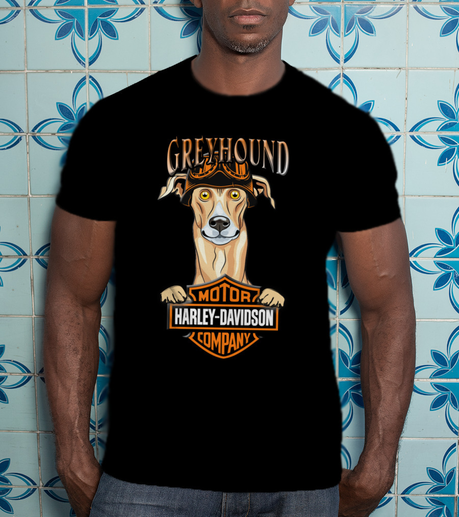Greyhound Harley Davidson Motor Company T-Shirt