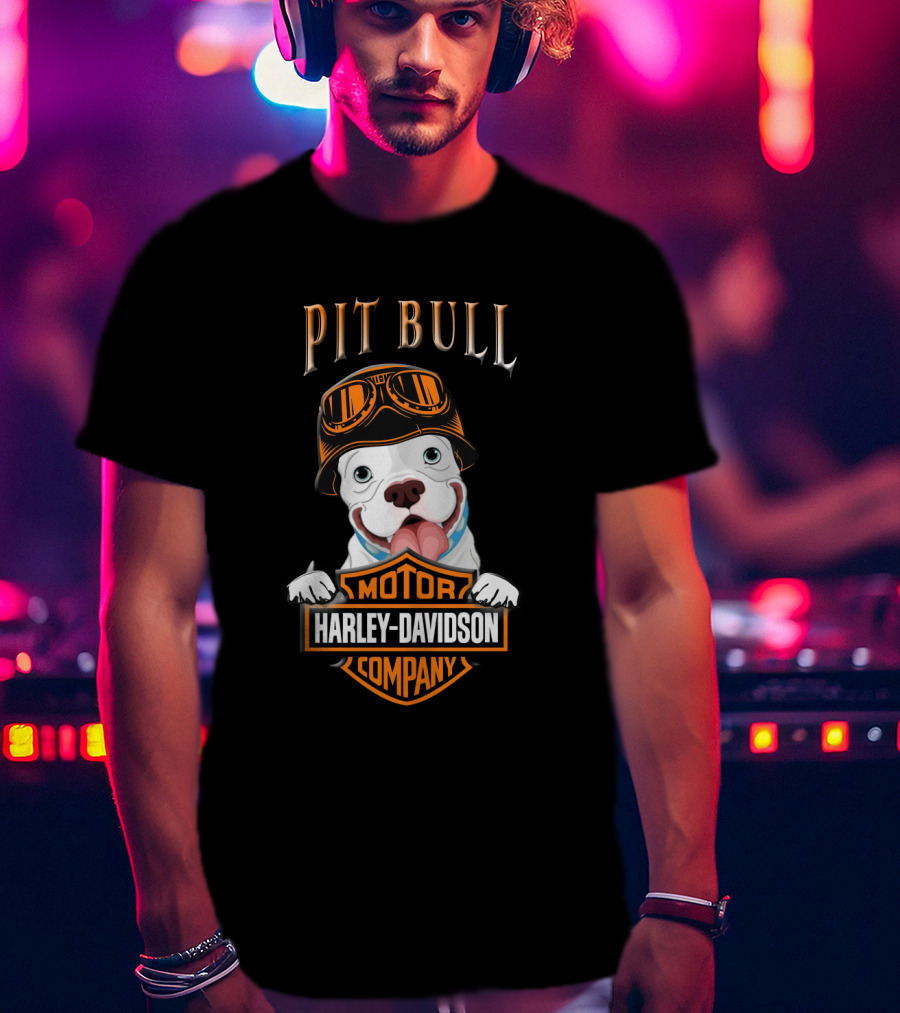 Pit Bull Harley Davidson Motor Company T-Shirt