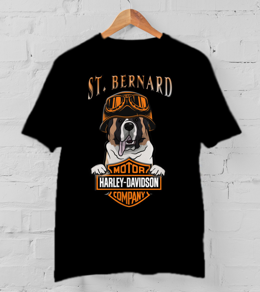 St Bernard Harley Davidson Motorcycle Company T-Shirt