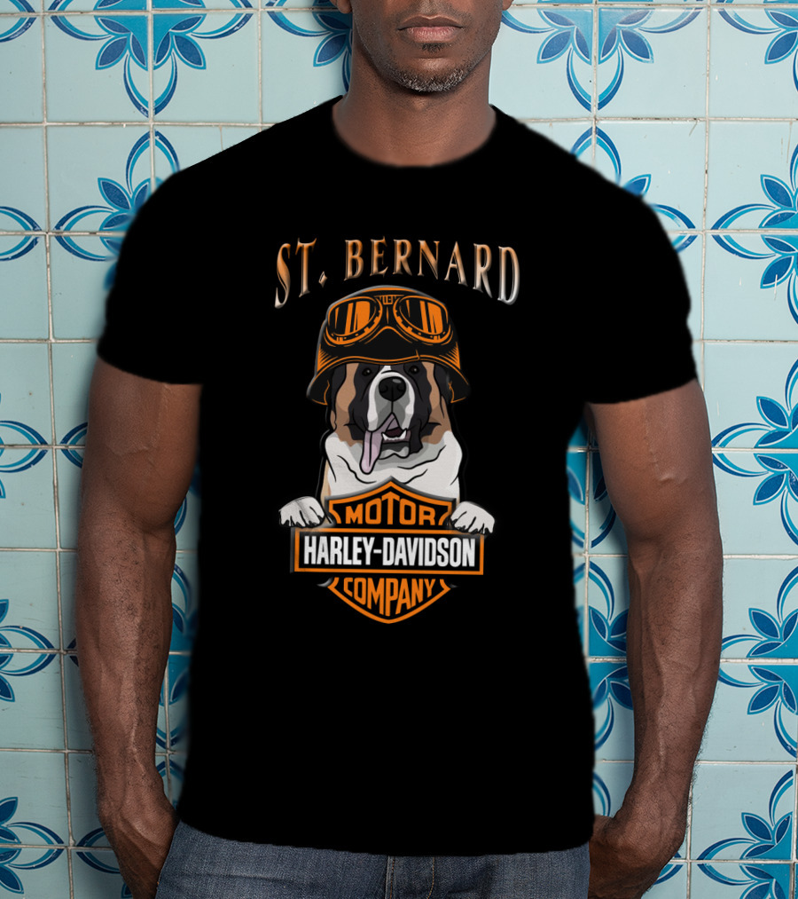St Bernard Harley Davidson Motorcycle Company T-Shirt