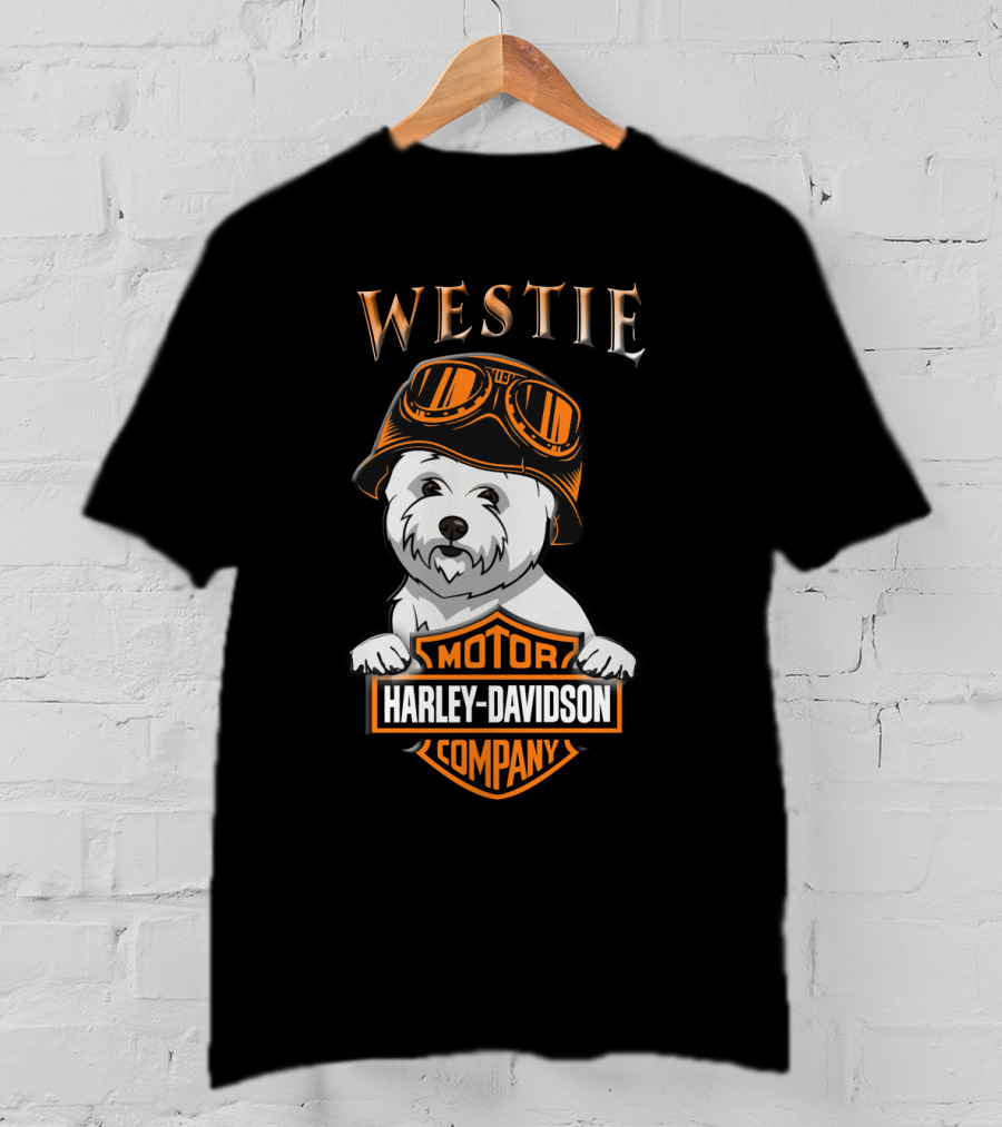 Westie Harley Davidson Motor Company T-Shirt