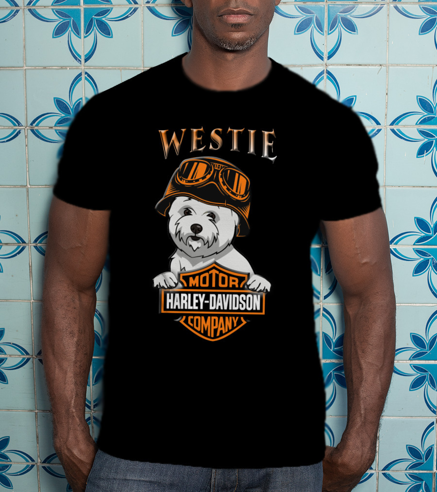 Westie Harley Davidson Motor Company T-Shirt
