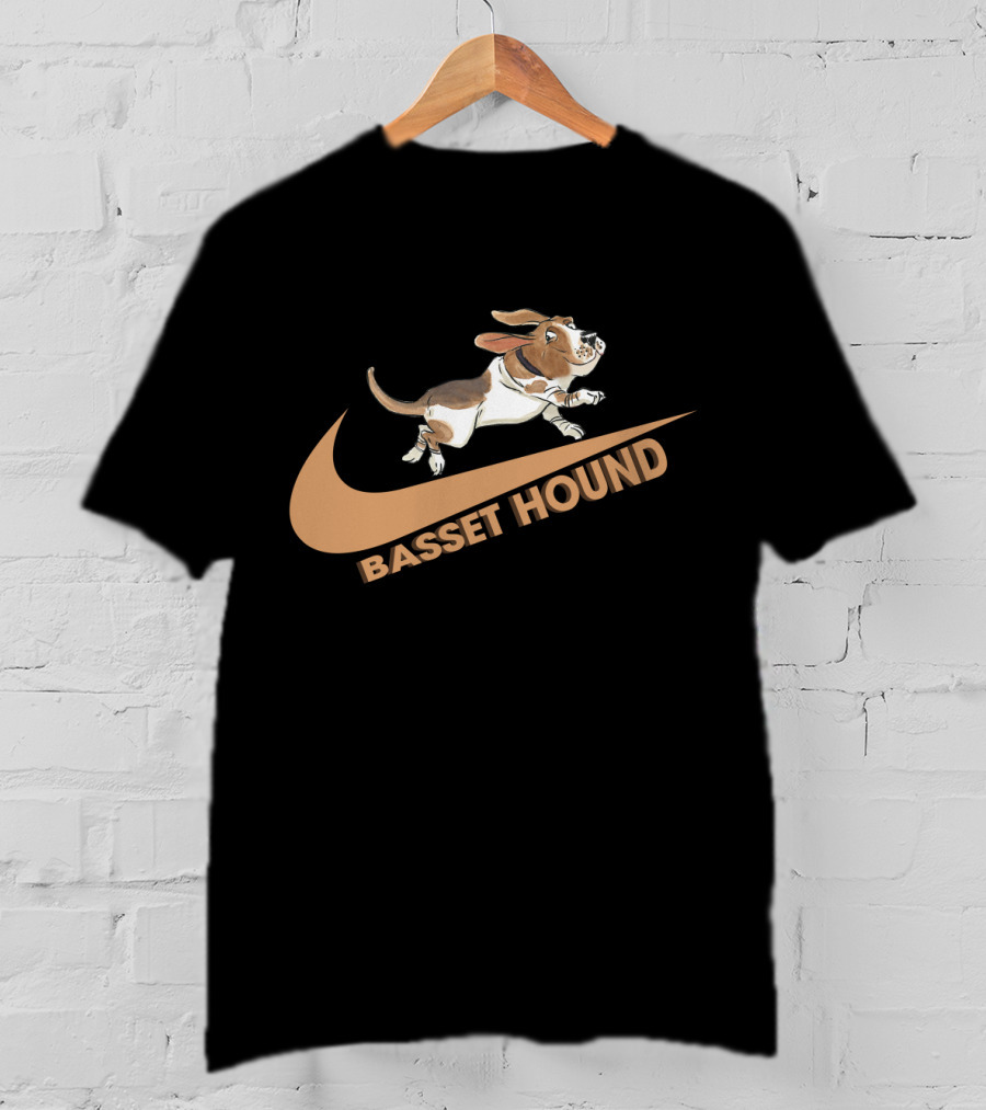 Basset Hound Nike Logo Parody Dh T-Shirt