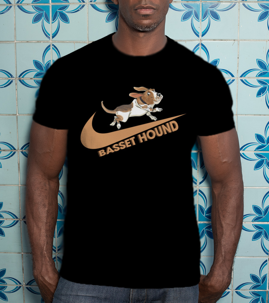 Basset Hound Nike Logo Parody Dh T-Shirt