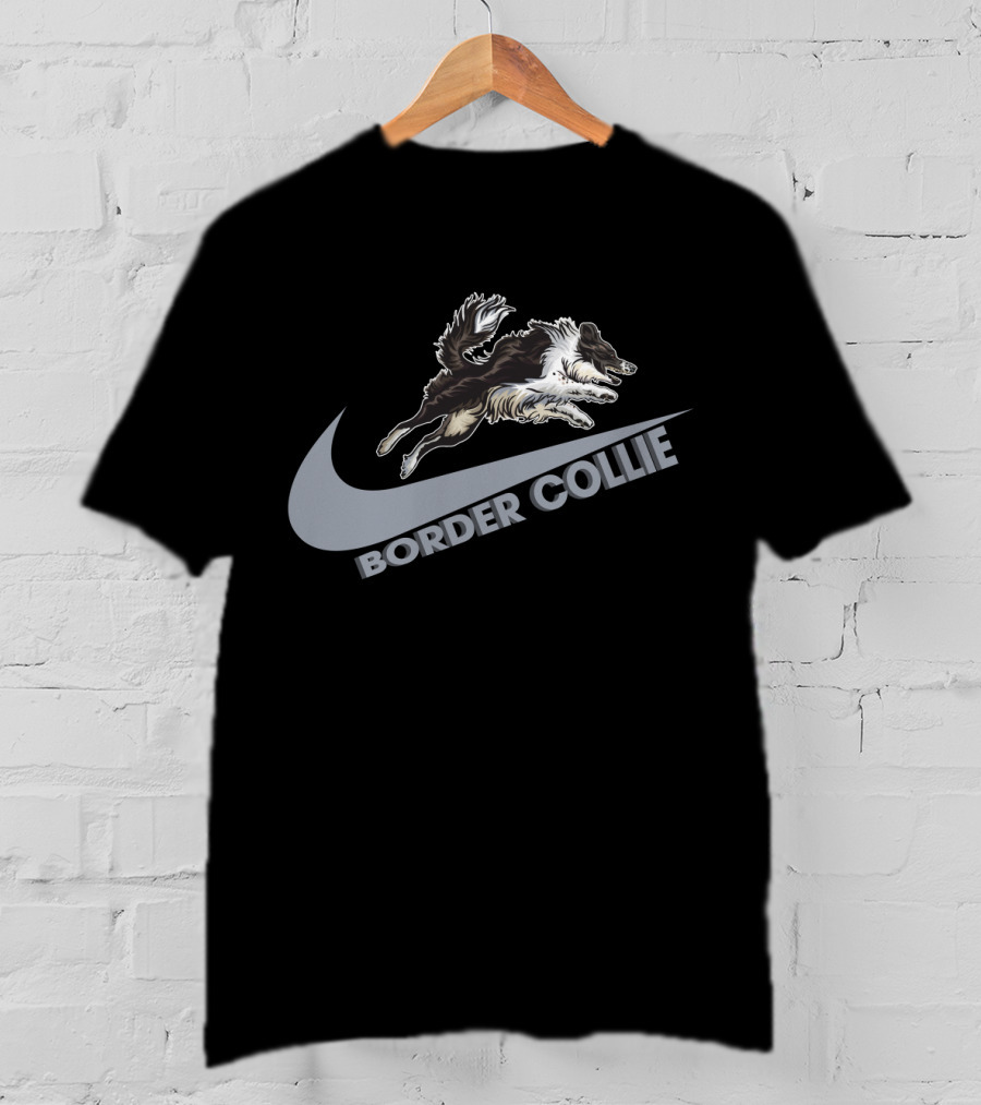 Border Collie Nike Jumping T-Shirt
