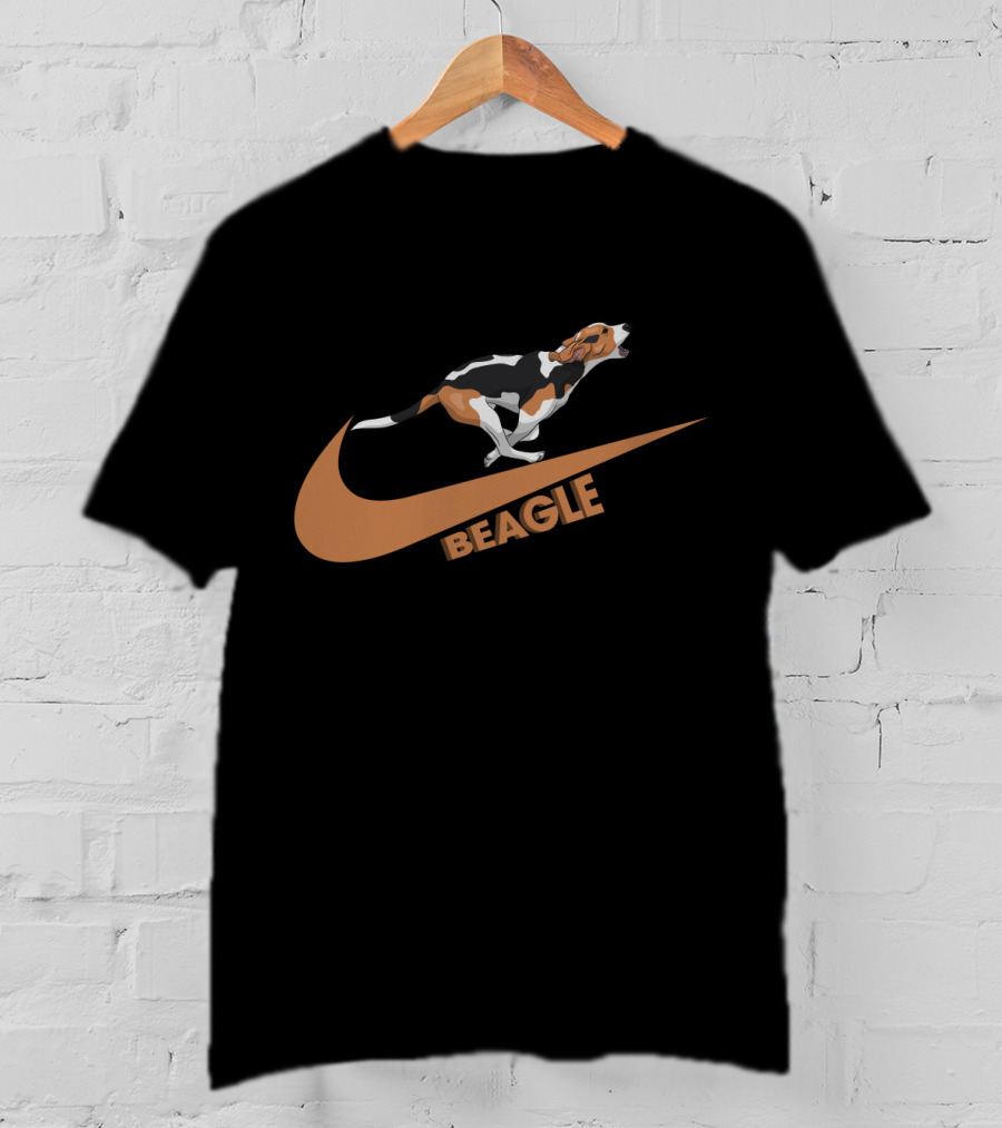 Beagle Nike Swoosh Dog T-Shirt