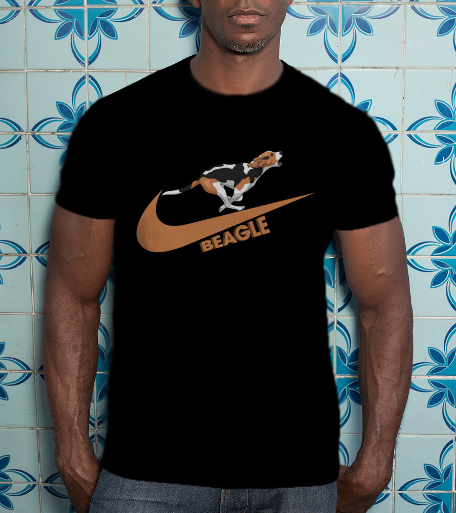 Beagle Nike Swoosh Dog T-Shirt