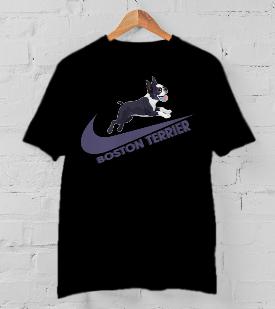 Boston Terrier Nike Logo Style Design Dh T-Shirt