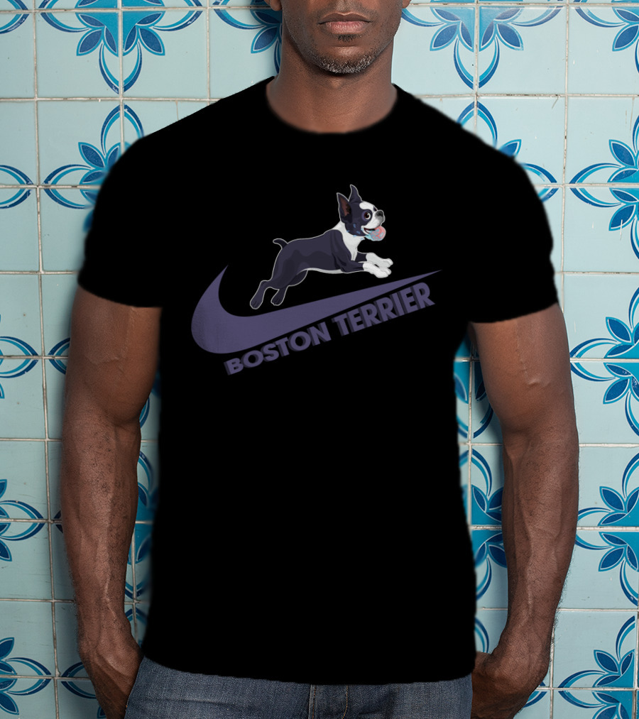 Boston Terrier Nike Logo Style Design Dh T-Shirt