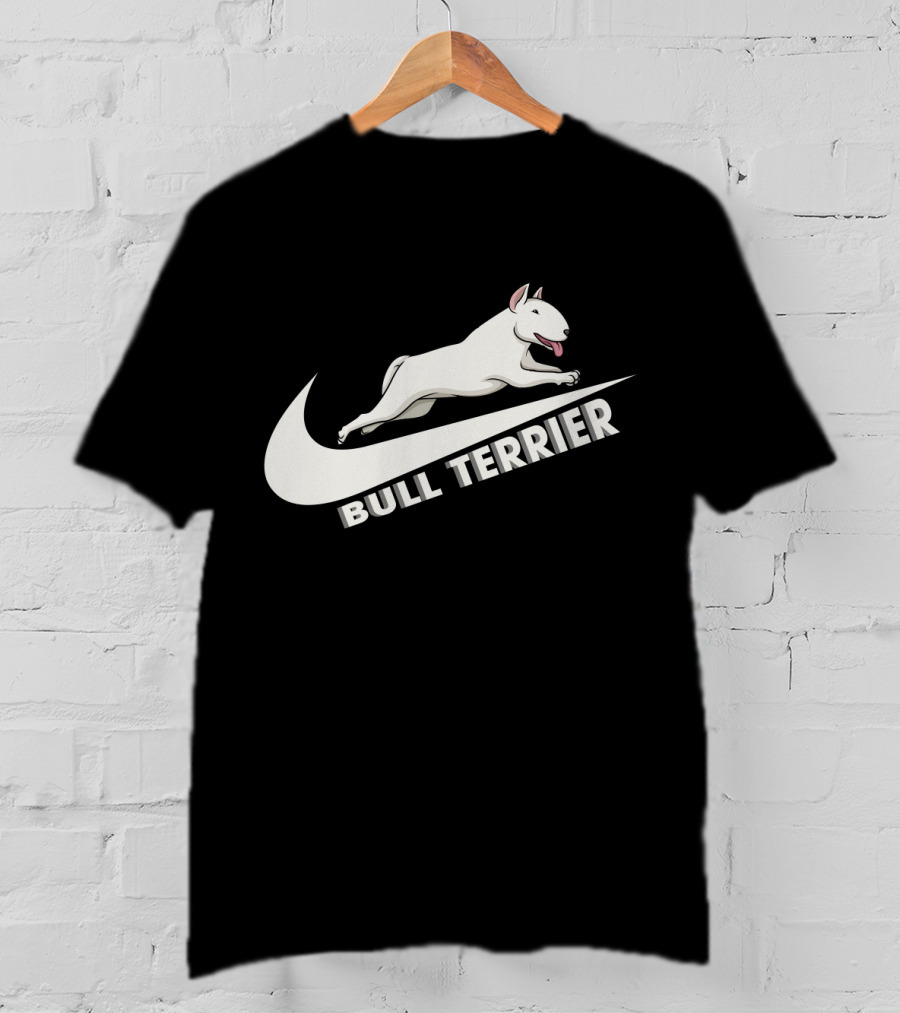 Bull Terrier Nike Swoosh Logo T-Shirt