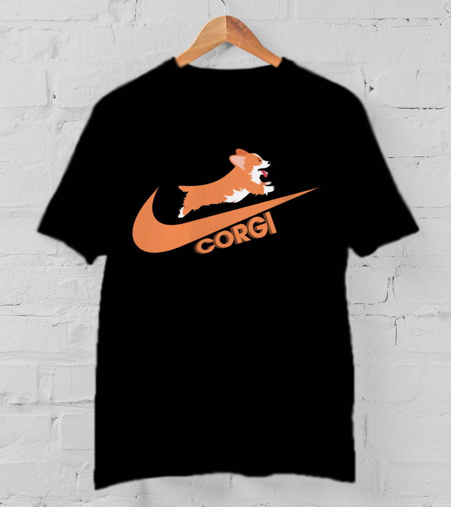 Corgi Nike Logo Paw Power T-Shirt