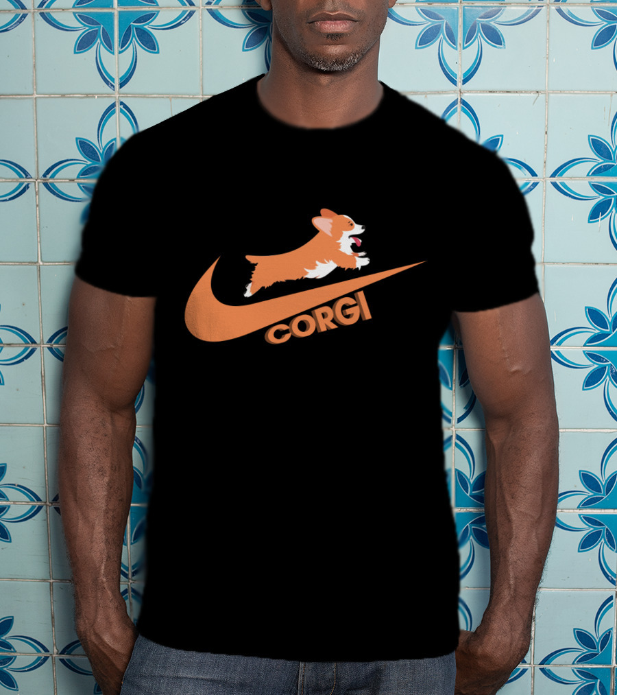 Corgi Nike Logo Paw Power T-Shirt