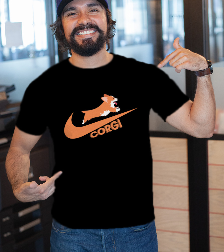 Corgi Nike Logo Paw Power T-Shirt