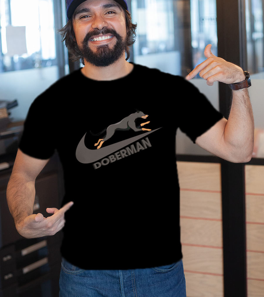 Doberman Nike Swoosh T-Shirt