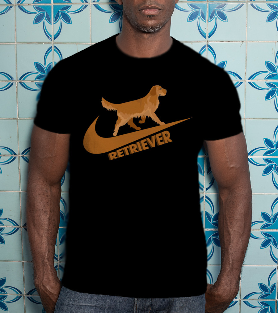 Golden Retriever Retriever Nike Swoosh T-Shirt