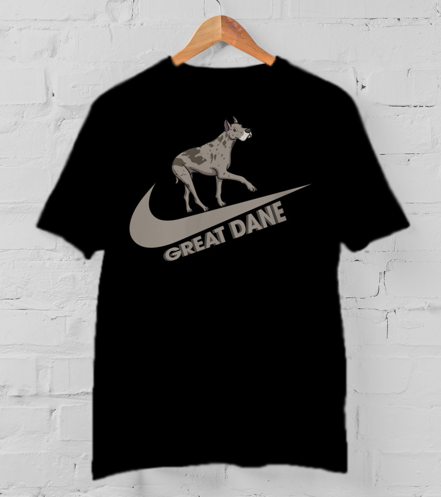 Great Dane Nike Logo Dog T-Shirt