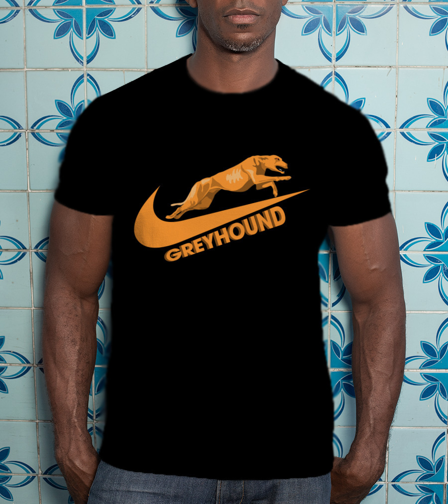 Greyhound Nike Jumping Dog T-Shirt