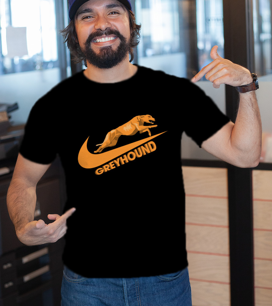Greyhound Nike Jumping Dog T-Shirt
