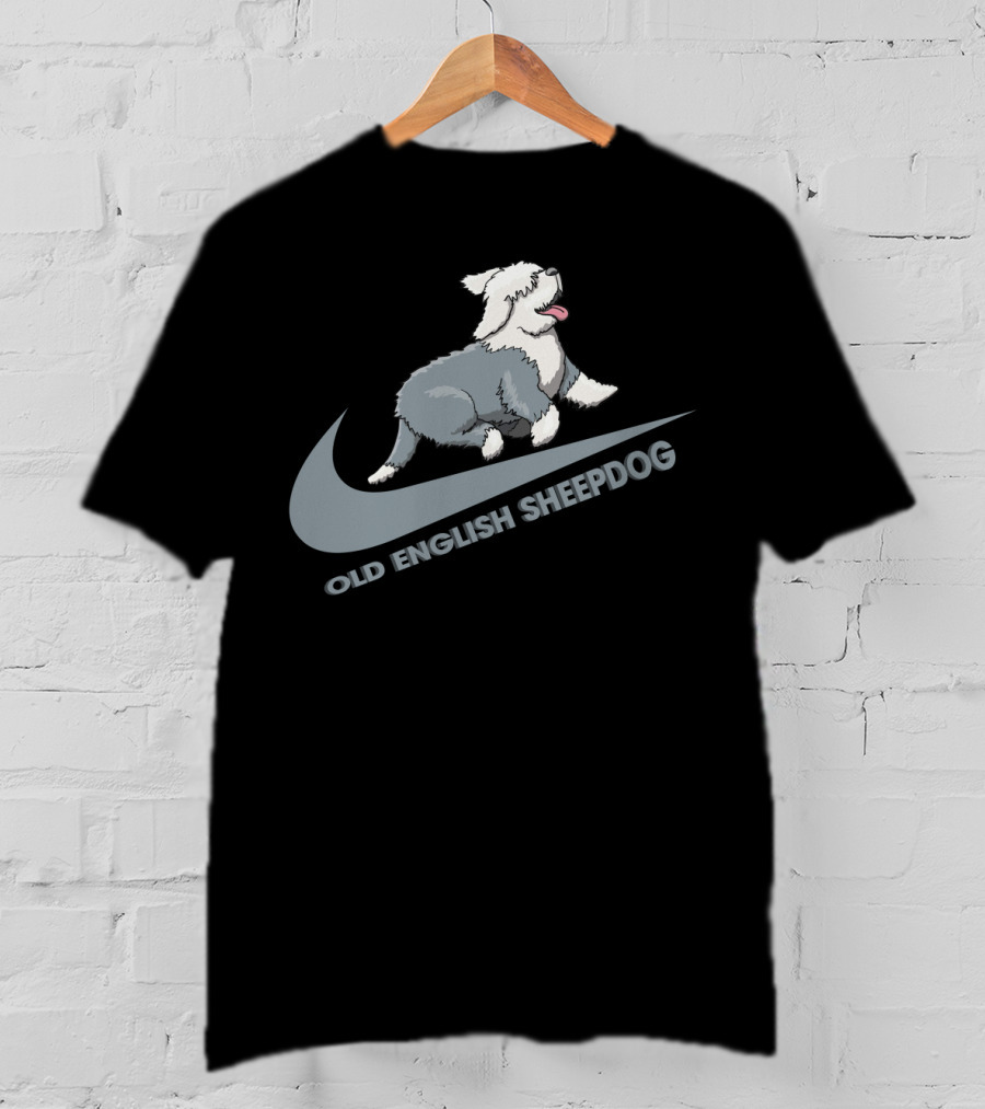 Old English Sheepdog Nike Swoosh T-Shirt