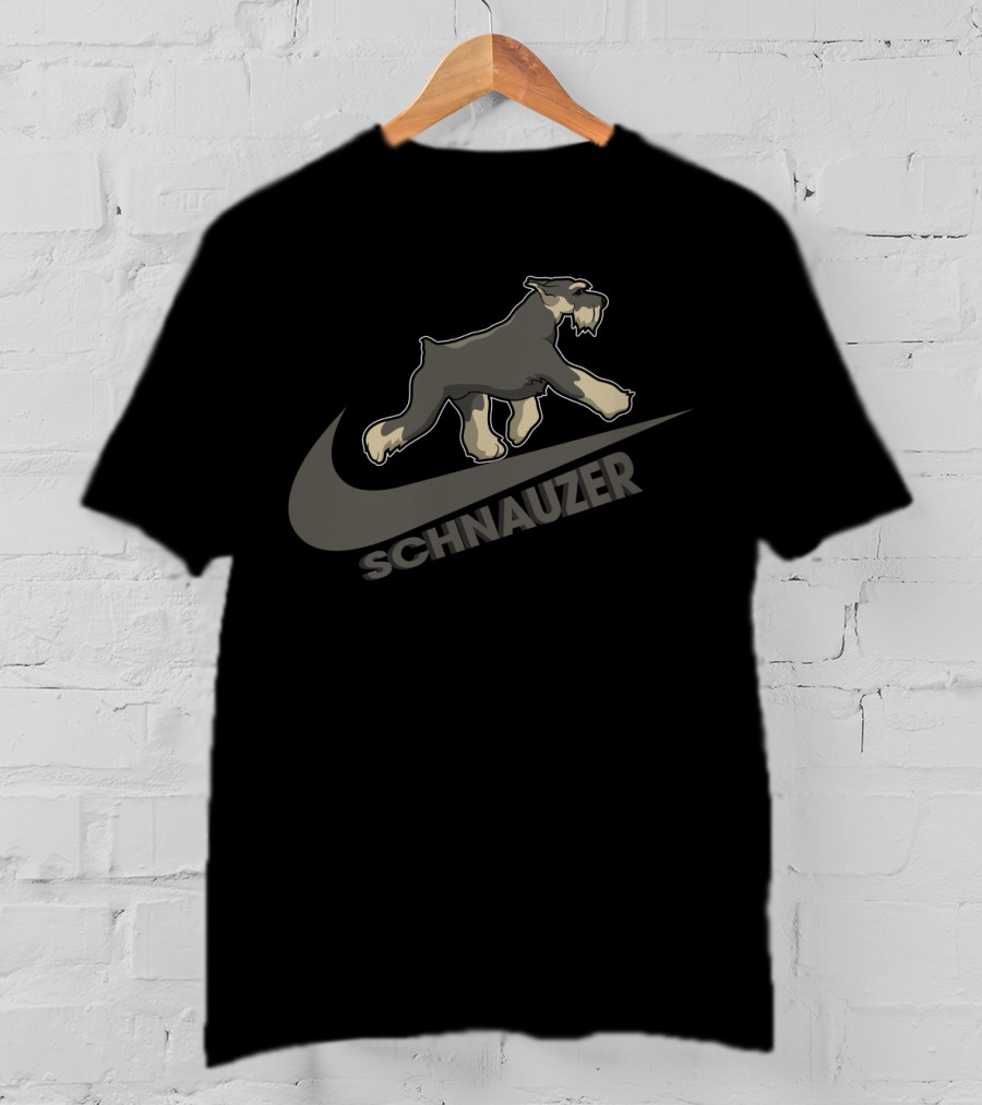 Schnauzer Nike Swoosh T-Shirt