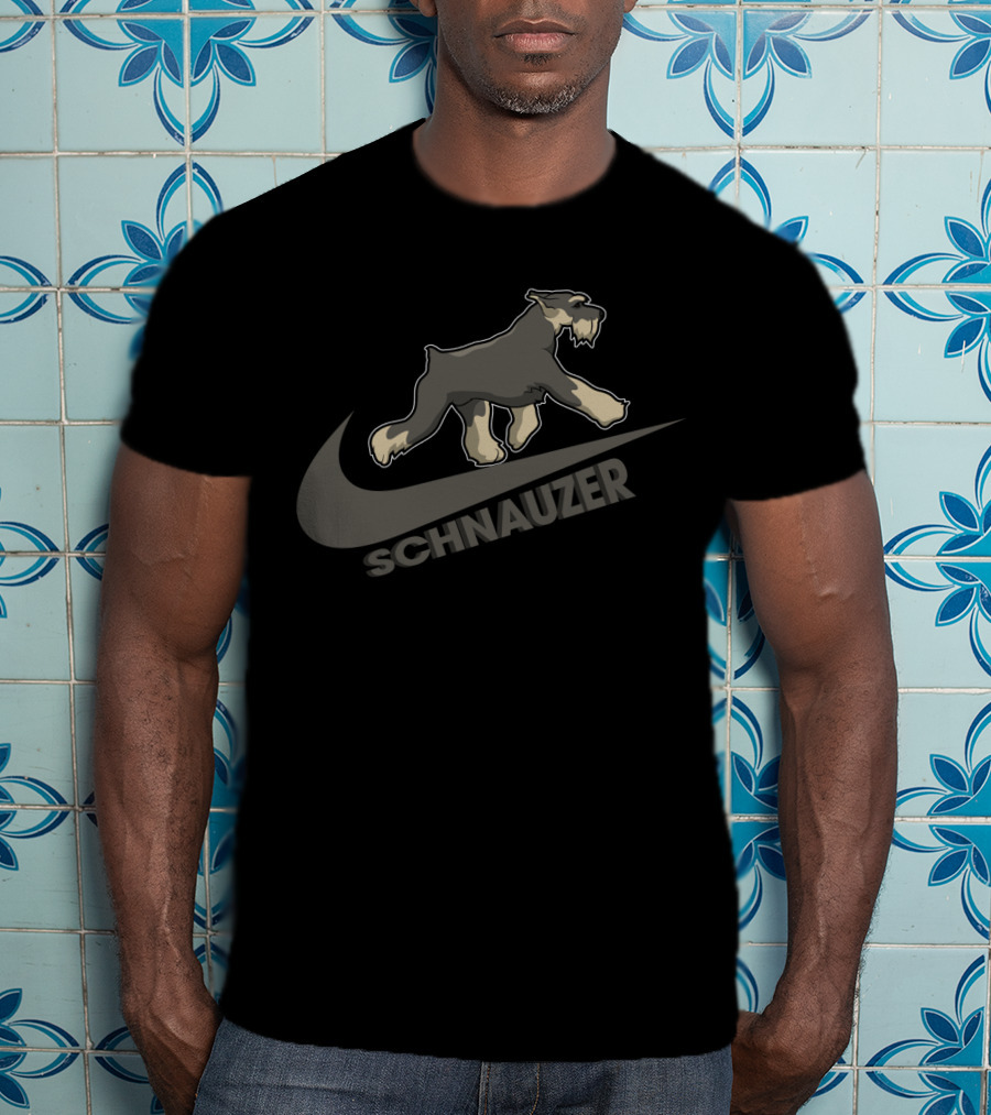 Schnauzer Nike Swoosh T-Shirt