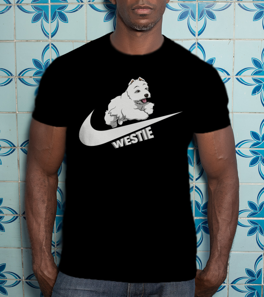 Westie Dog Nike Swoosh T-Shirt