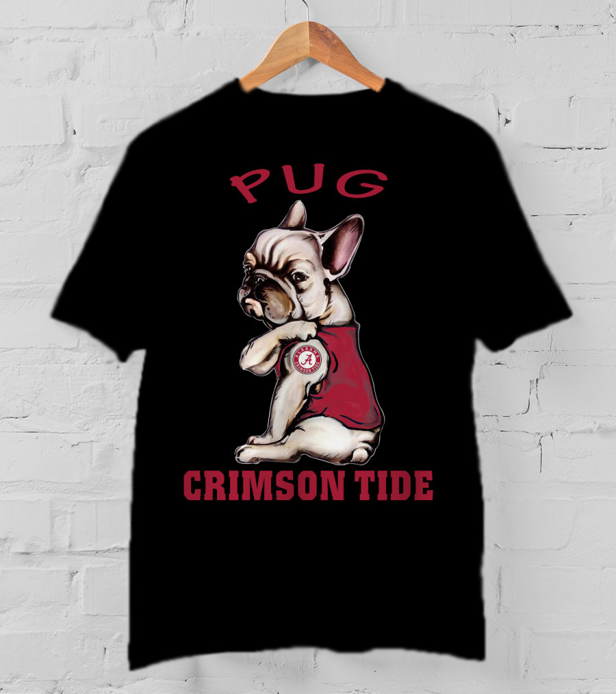 Pug Crimson Tide Alabama A T-Shirt