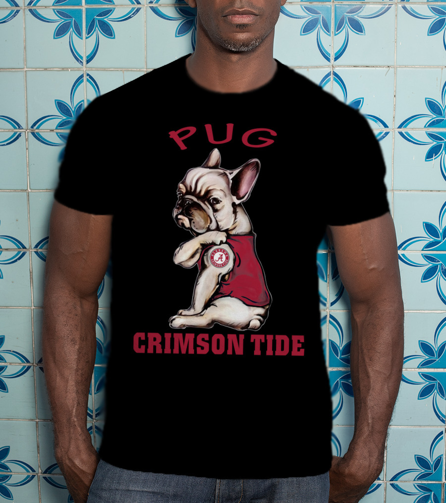 Pug Crimson Tide Alabama A T-Shirt