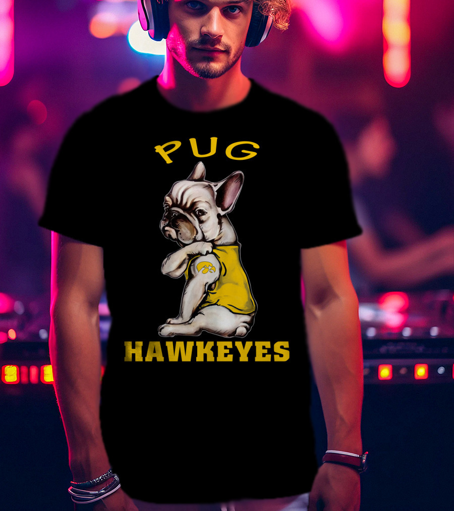 Pug Hawkeyes T-Shirt