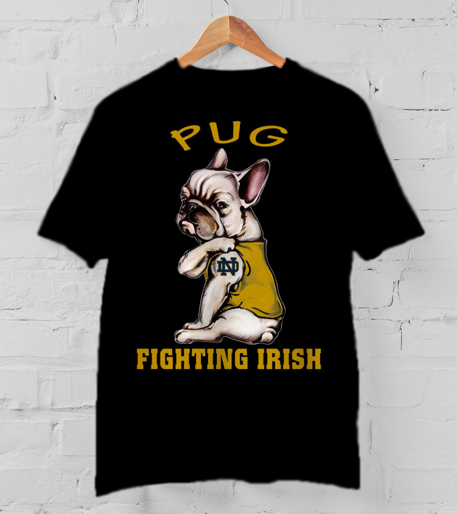 Pug Fighting Irish Ncaa Nd T-Shirt