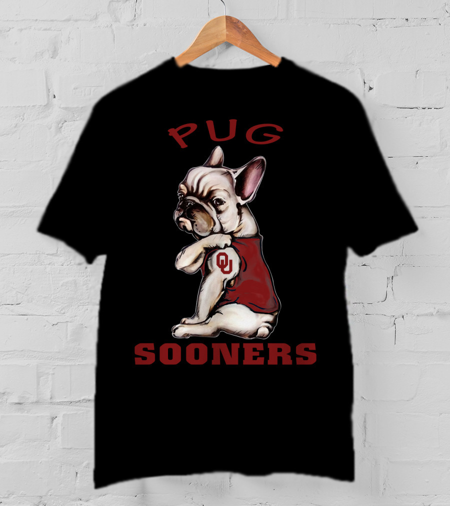 Pug Sooners Ou Ncaa Os T-Shirt