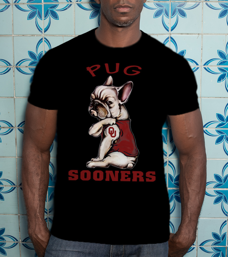 Pug Sooners Ou Ncaa Os T-Shirt