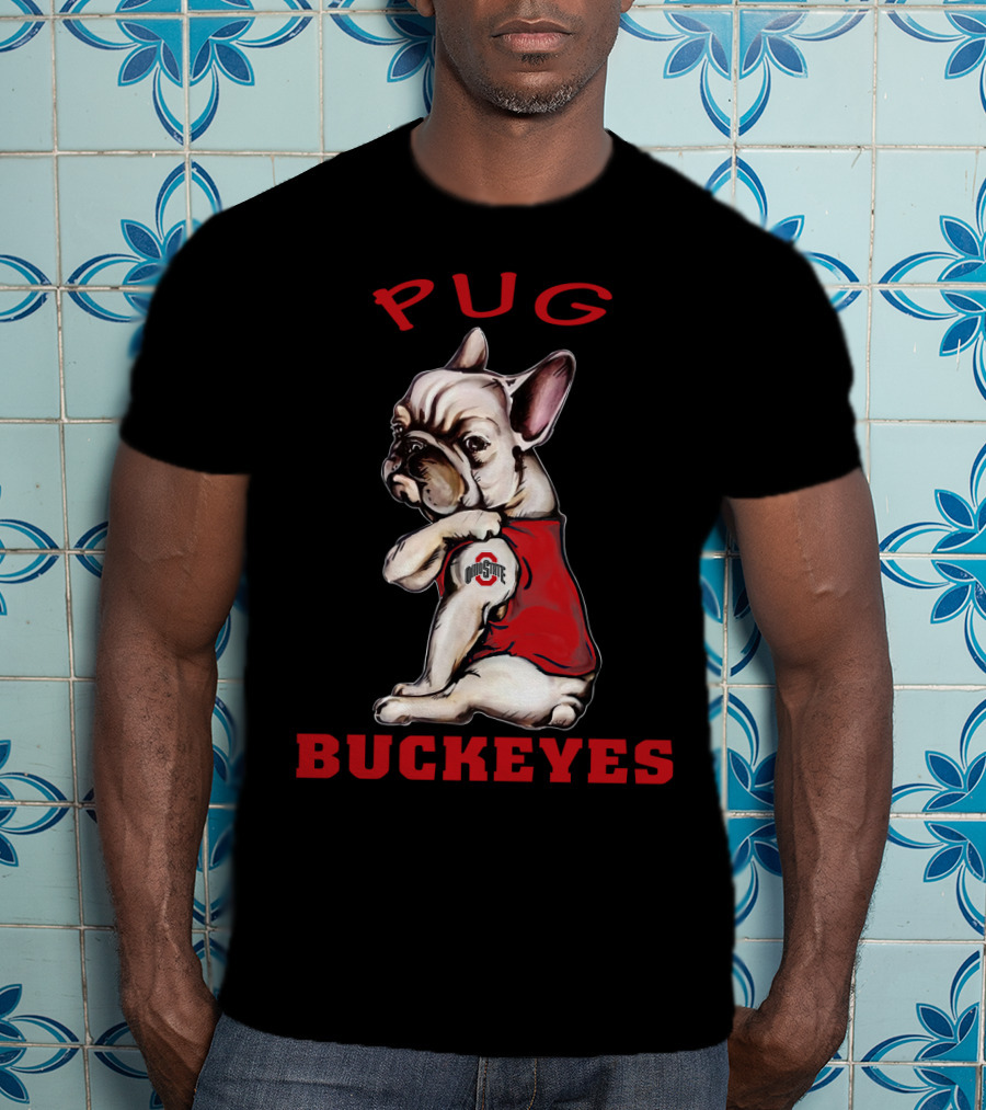 Pug Ohio State Buckeyes T-Shirt