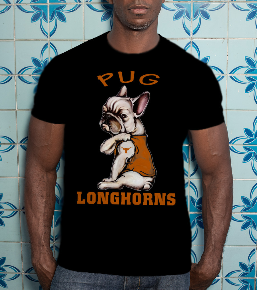 Pug Longhorns Ncaa Tl T-Shirt