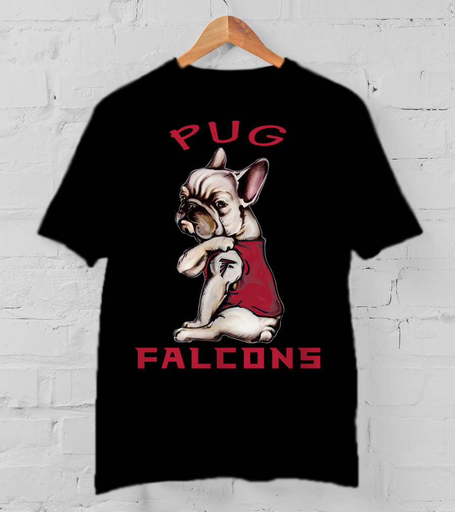 Pug Falcons Nflaf T-Shirt
