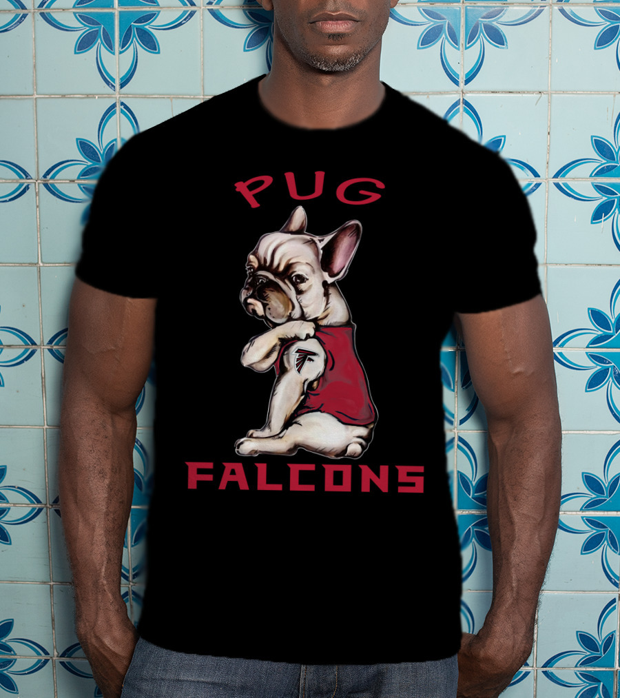 Pug Falcons Nflaf T-Shirt